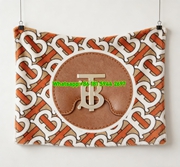 Burberry TB Monogram Flannel Fleece Sofa Throw Blanket B253